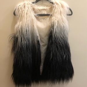 faux fur vest